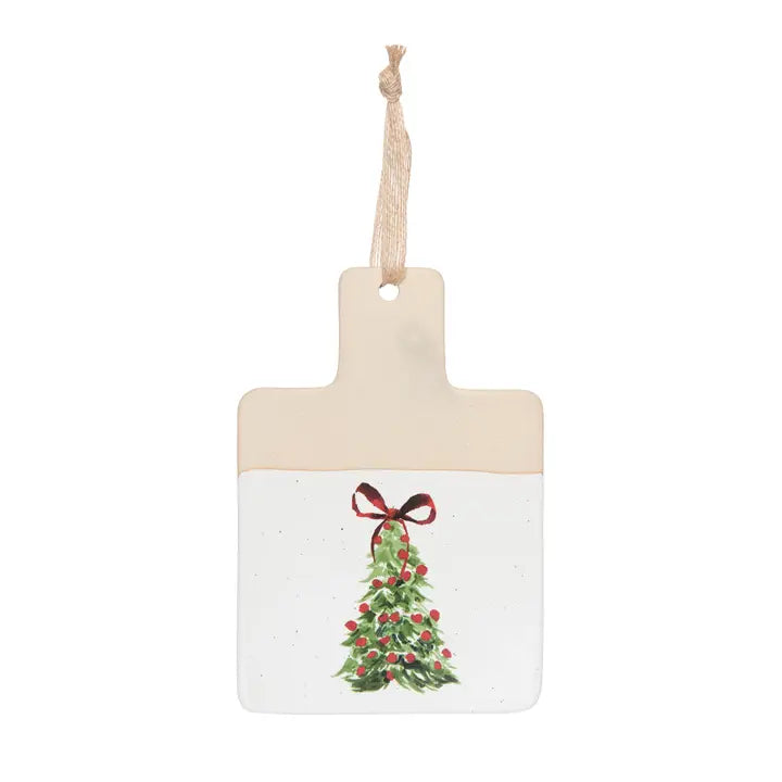 Holiday Tree Ceramic Cheese Board