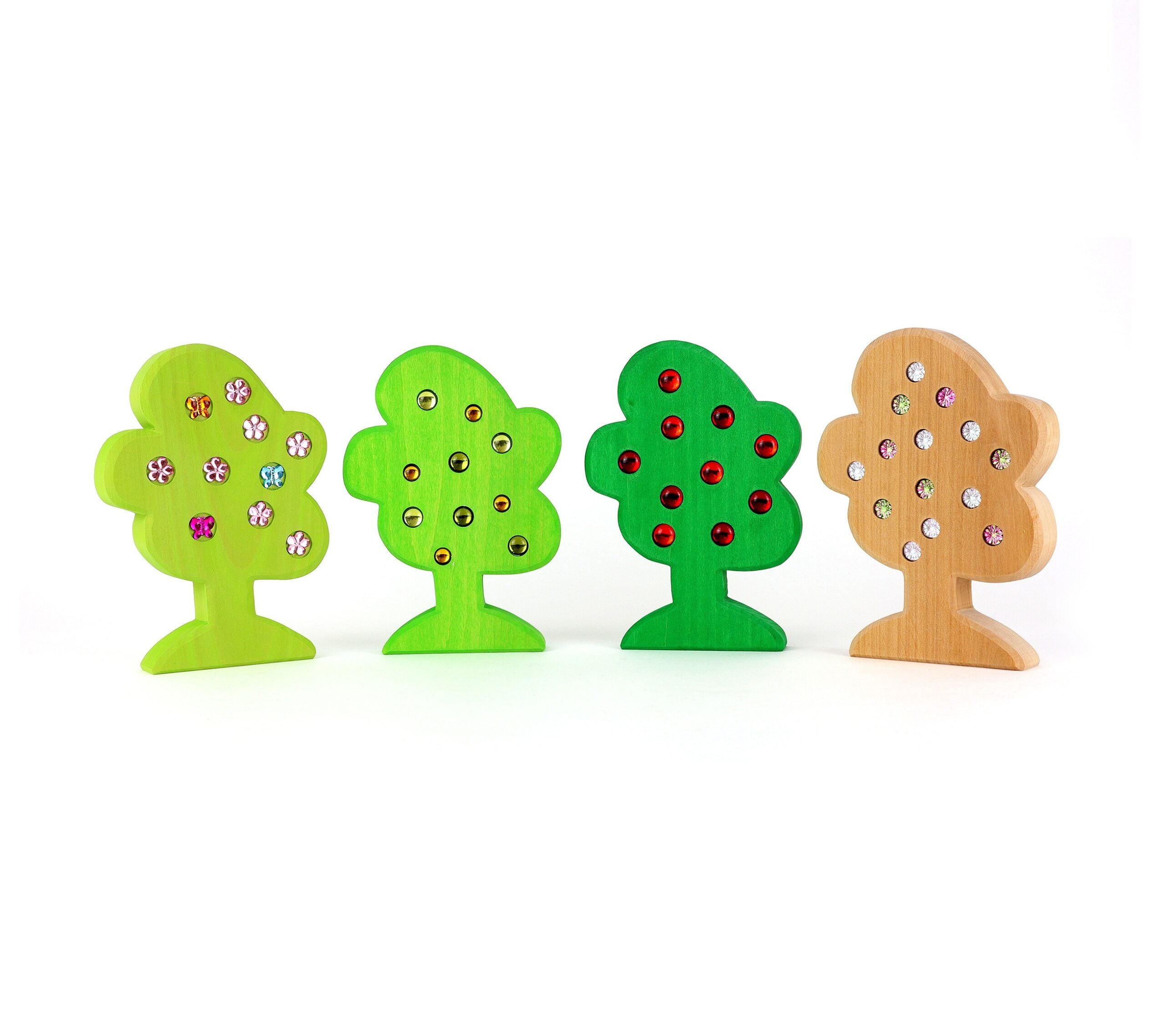 Wooden Tree, set of 4 - Bauspiel