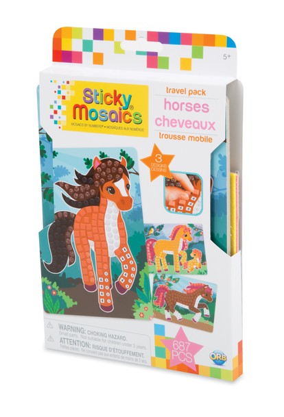 Sticky Mosaics Travel Pack Horses