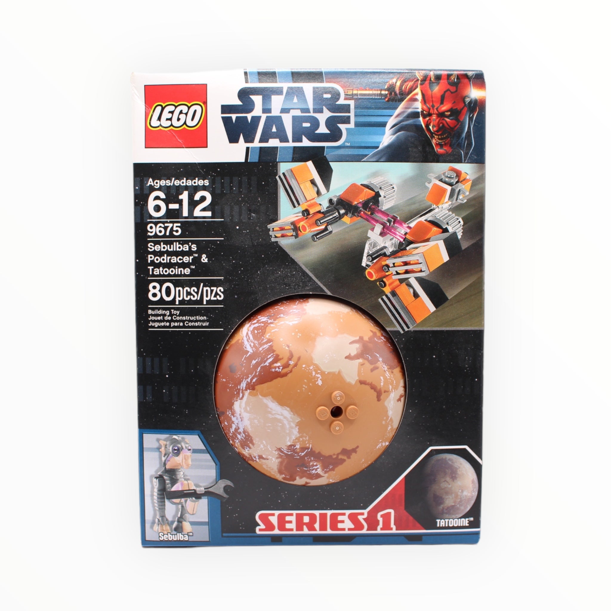 Retired Set 9675 Star Wars Sebulba’s Podracer & Tatooine