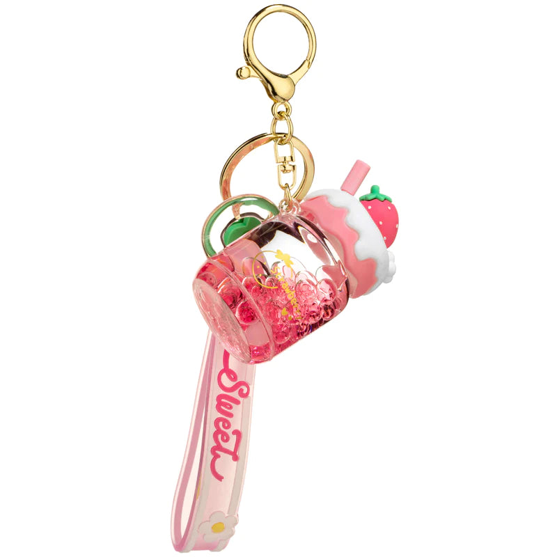 Sweet Strawberry Boba Sensory Keychain