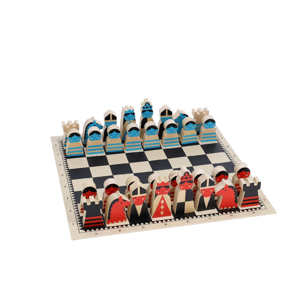 On the move Wooden Chess Set