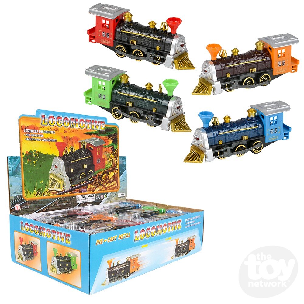 7" Die-Cast Pull Back Locomotive