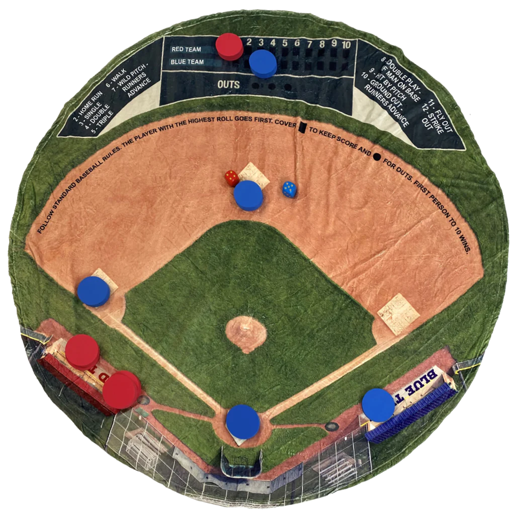 Baseball Round Game Blanket
