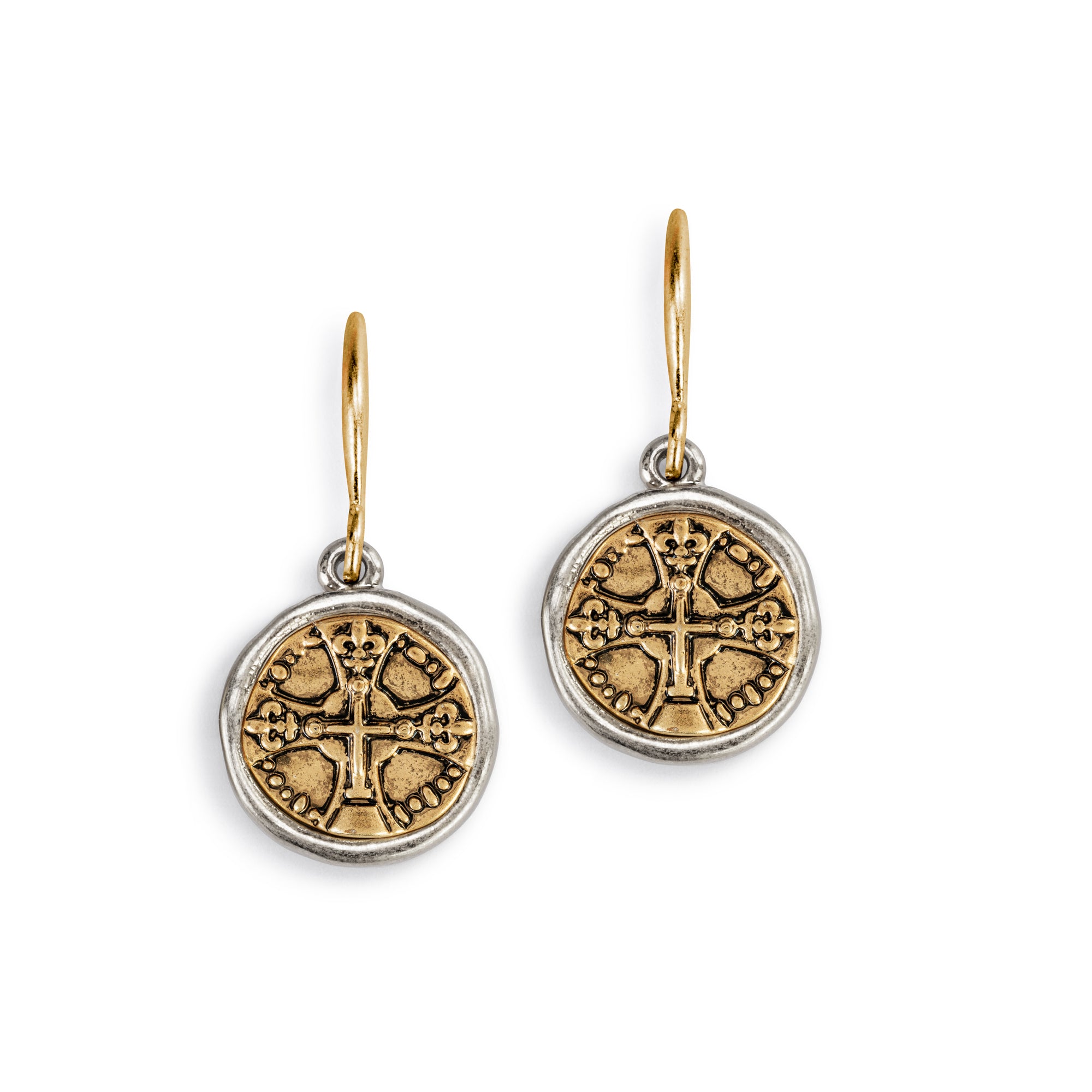 Wrapped in Prayer Earrings in Gold