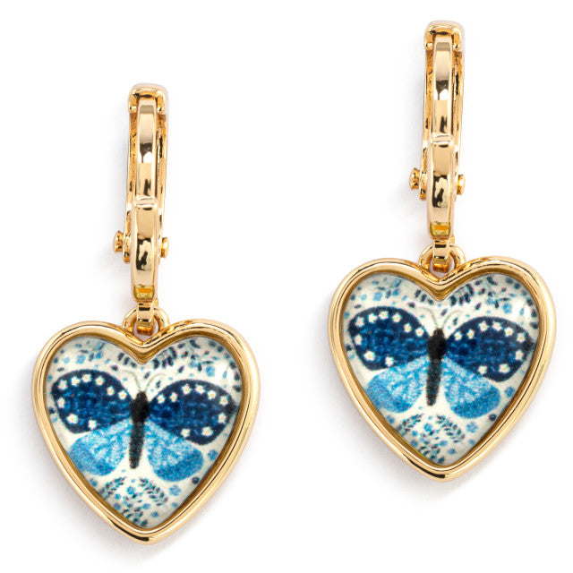 Always in My Heart Art Heart Earrings