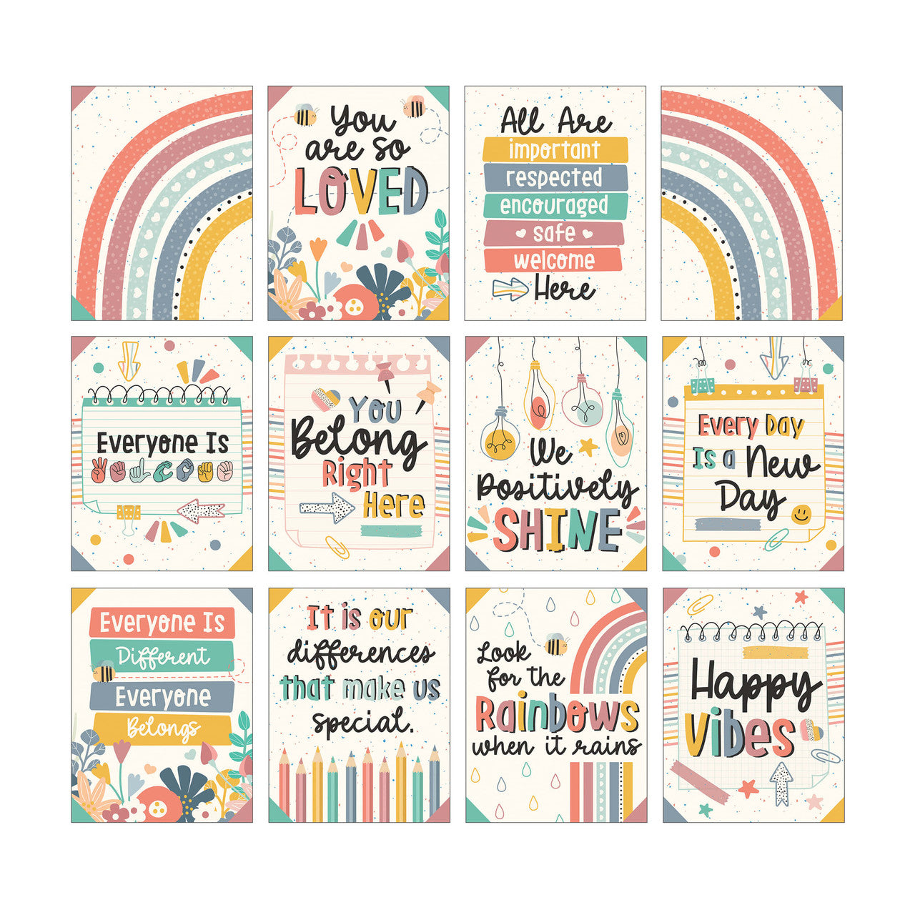 We Belong Mini Poster Set