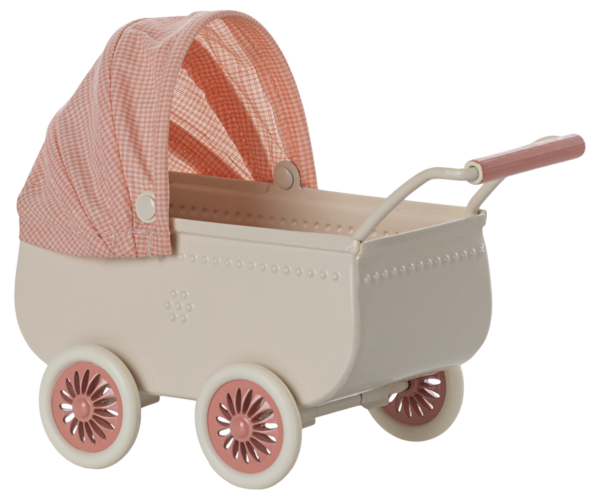Maileg Pram, Mouse - Coral SpS25