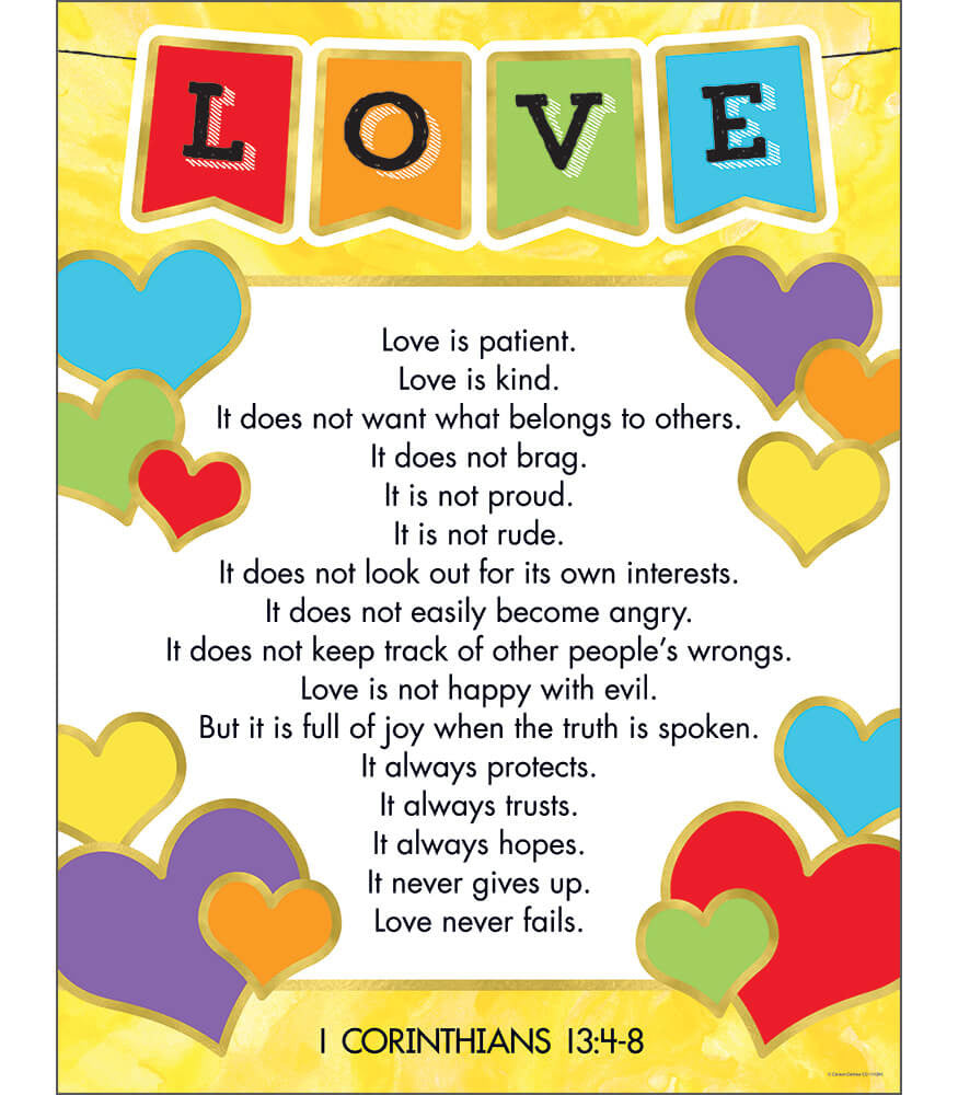Love Verses 1 Corin. 13 Chart