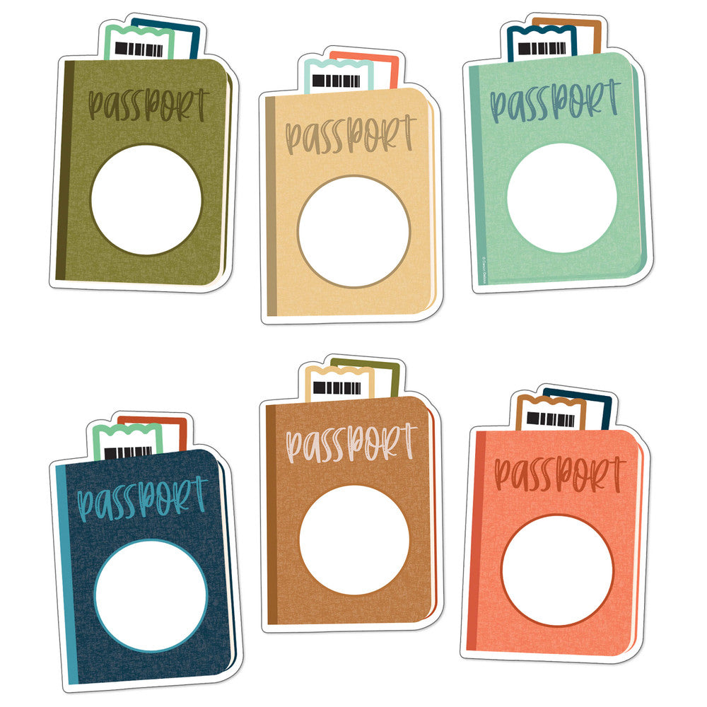 Let's Explore - Passports Cutouts