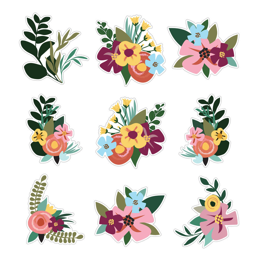 Grow Together Jumbo Flowers And Greenery Cut Outs
