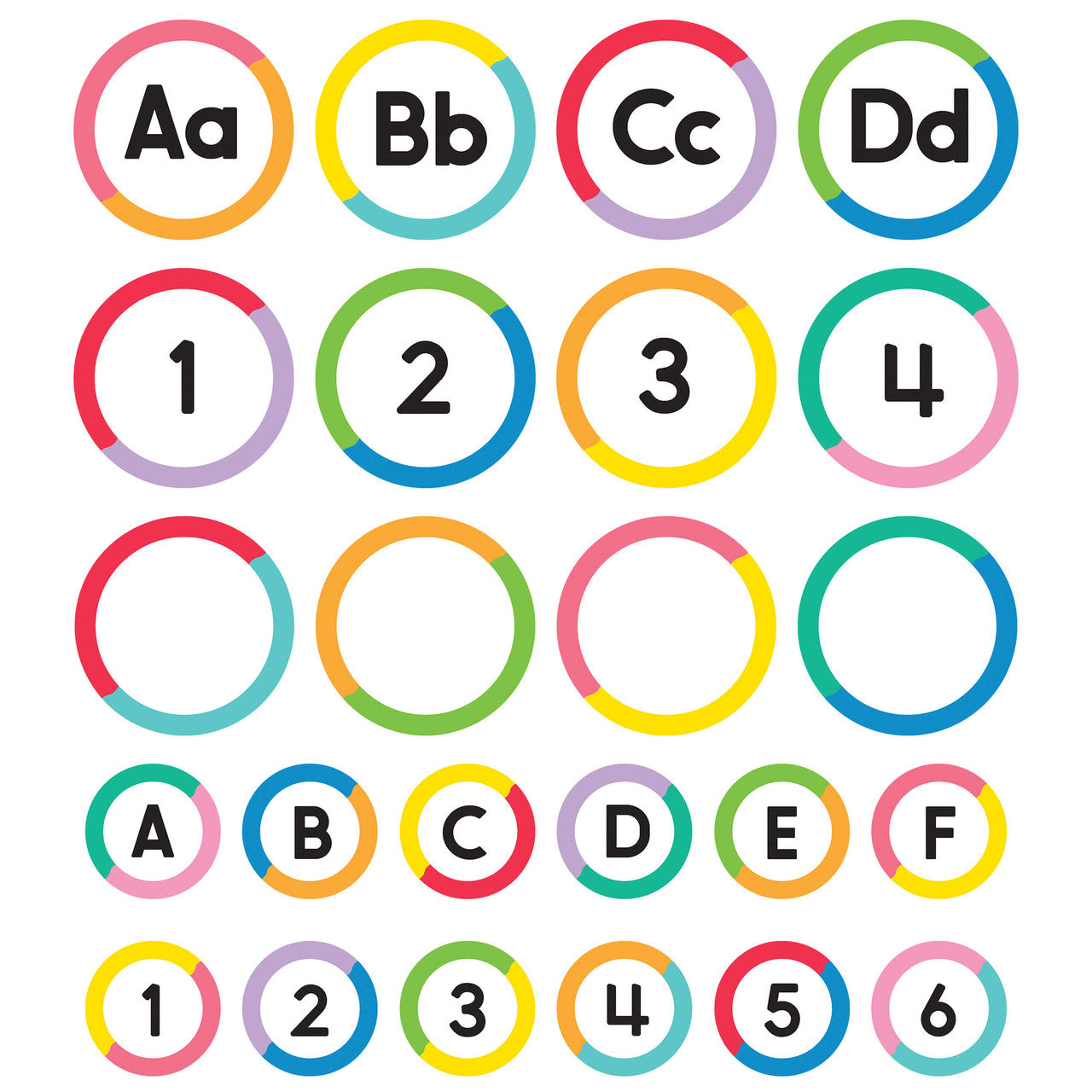 Student Numbers and Word Wall Letters Mega Pack Cutouts Grade K-5