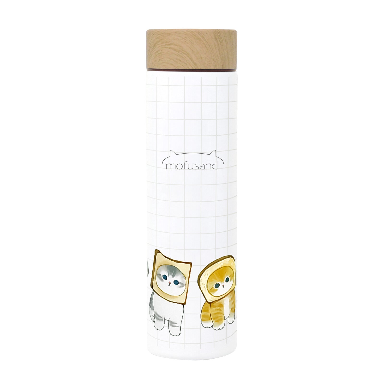 Mofusand Toast Cats Slim Water Bottle
