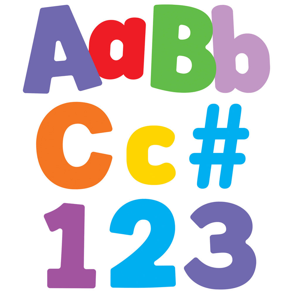 4in Color Splash Combo Pack Bulletin Board Letters