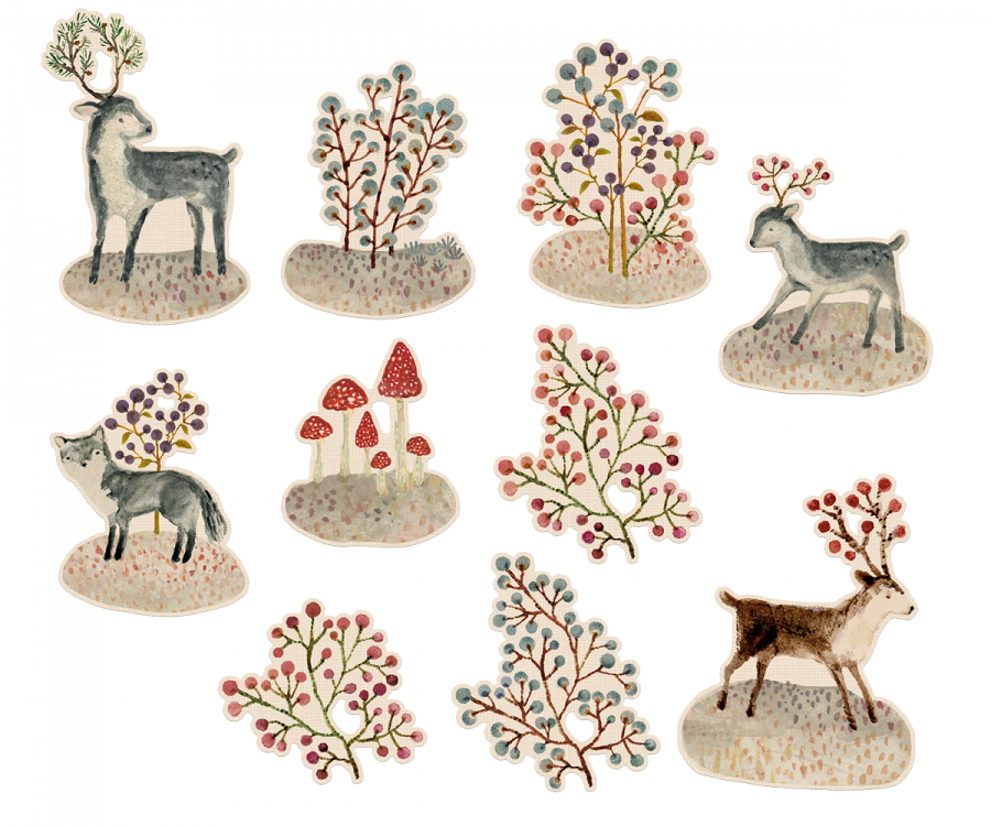 Maileg Winter Wonderland Christmas gift tags, 20 piece