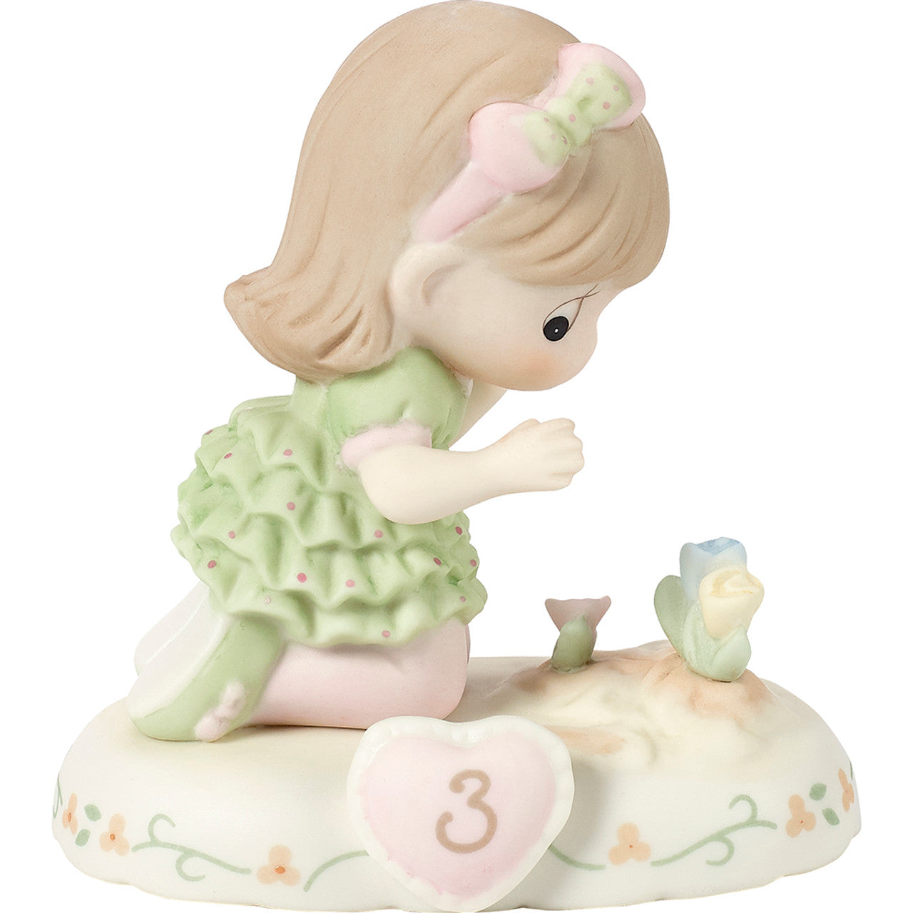 Precious Moments Age 3 Girl Figurine - Brunette