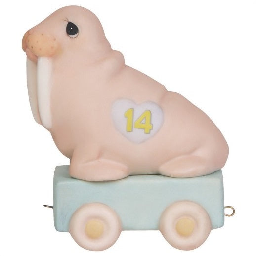 Precious Moments Birthday Train Walrus Age 14