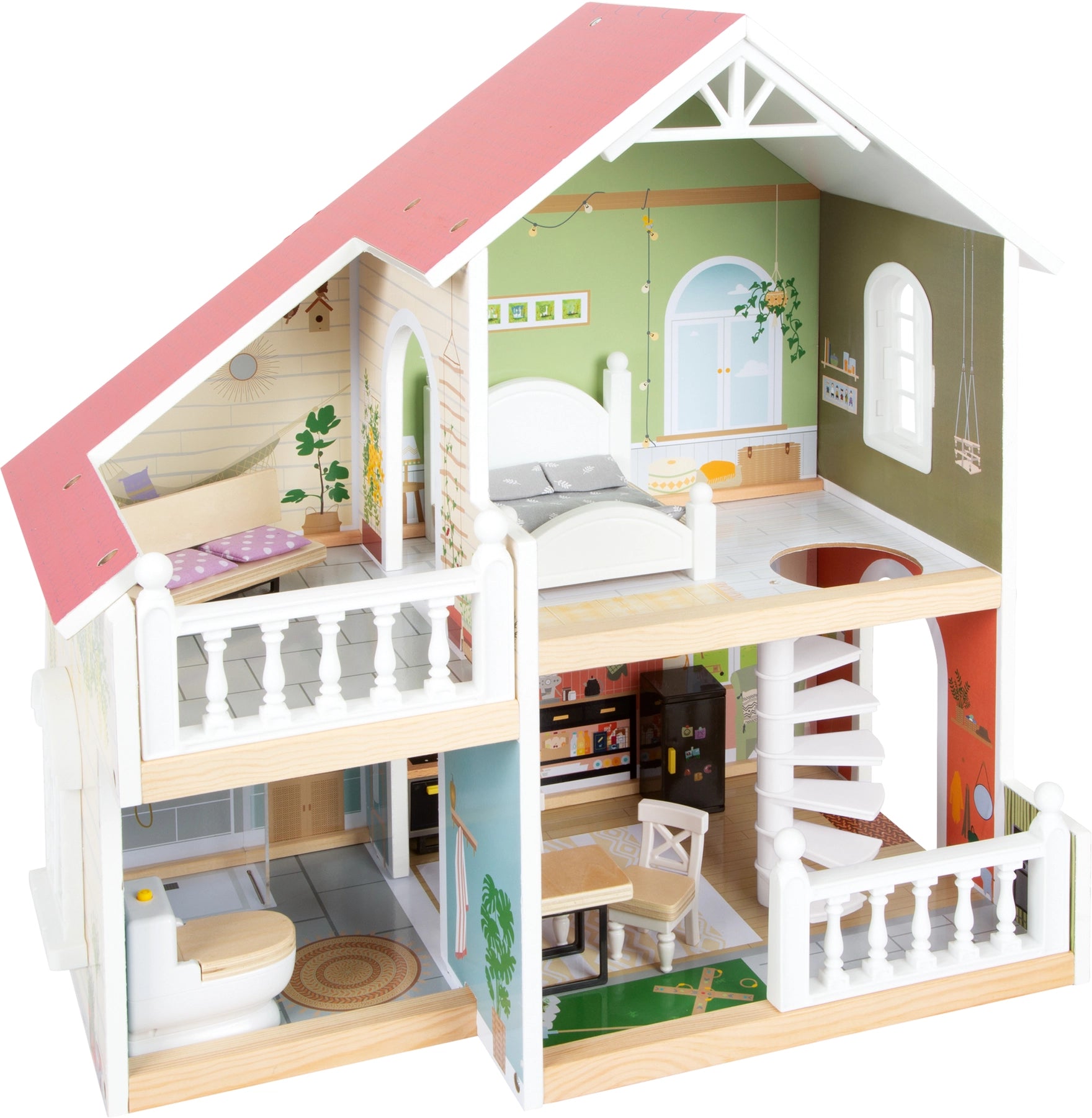 Small Foot Dollhouse with Roof Terrace