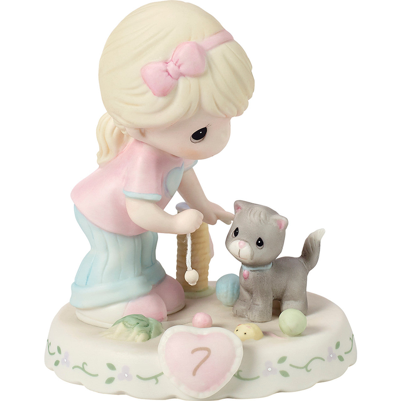 Precious Moments Age 7 Girl Figurine - Blonde