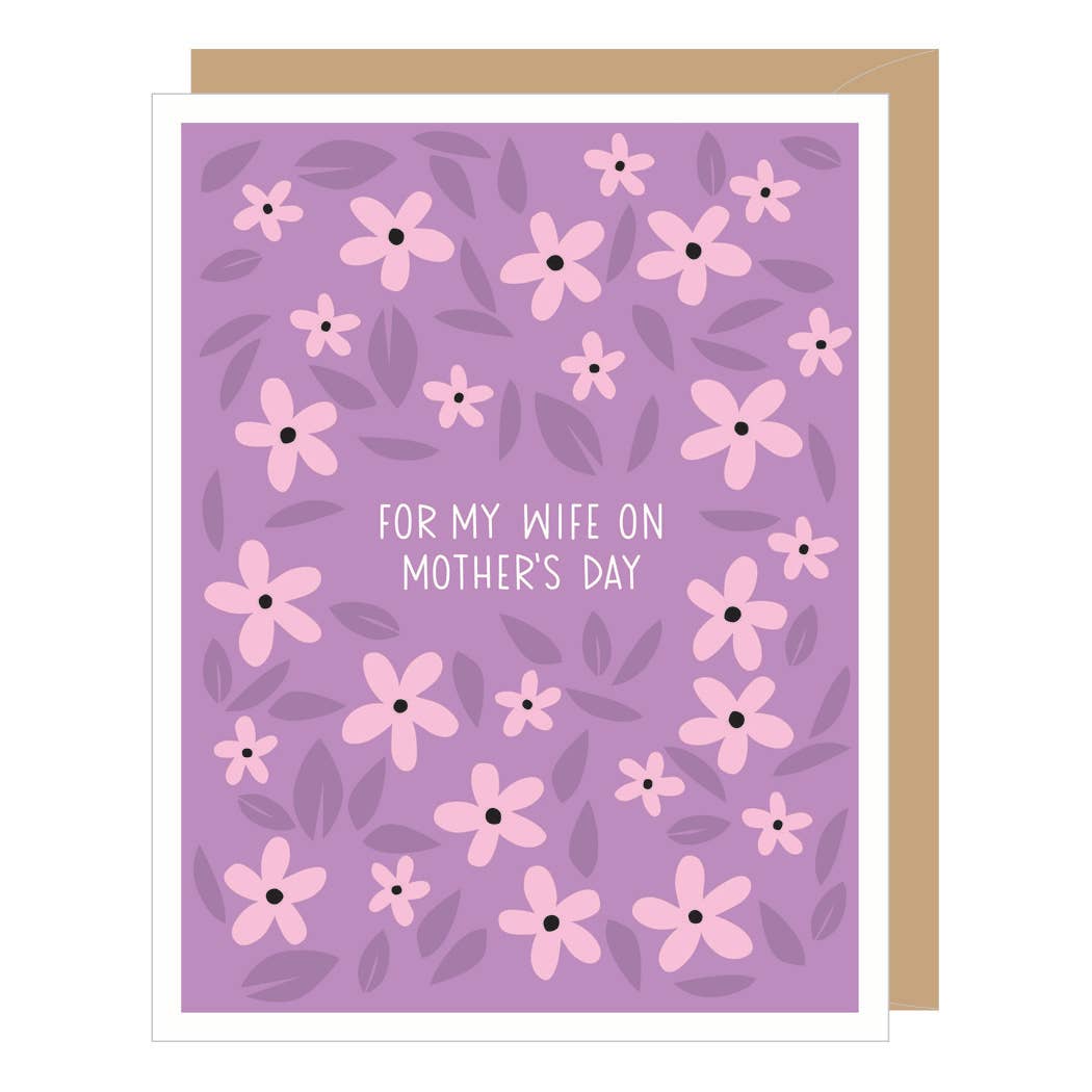 PERIWINKLE WIFE MOTHER'S DAY CARD