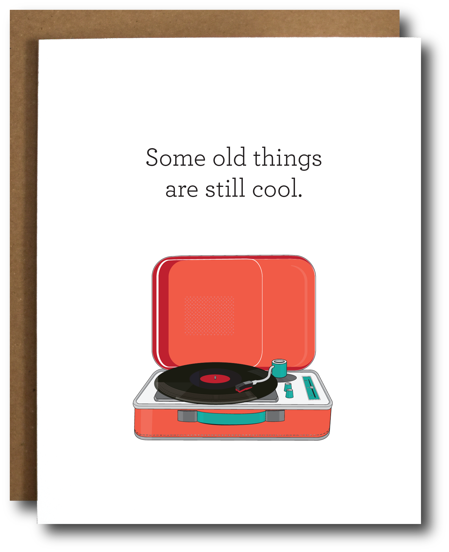 Record Player Birthday Card