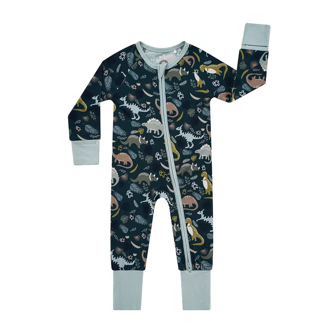 Prehistoric Friends Bamboo Footie Pajamas