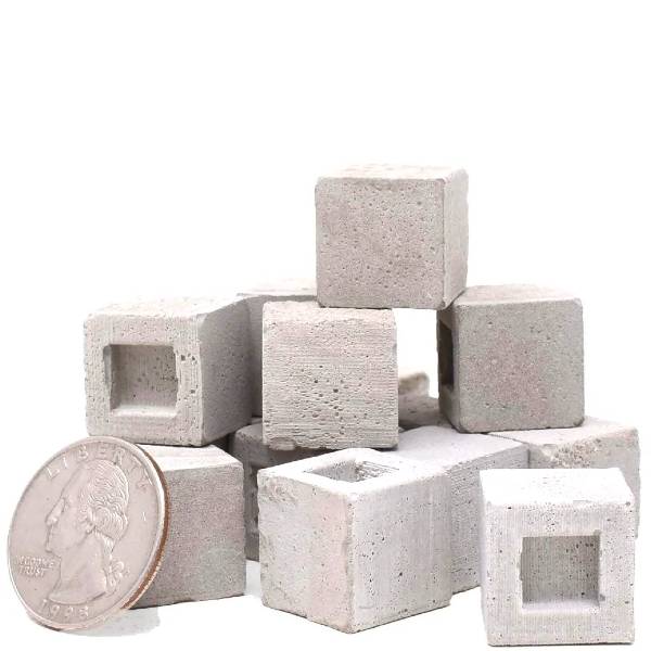 15 Dollhouse Miniature Concrete Half Constuct-A-Blocks