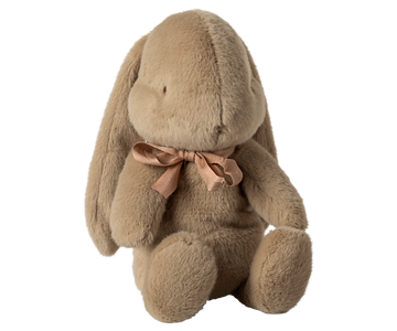 Plush Bunny, Medium - Dusty brown