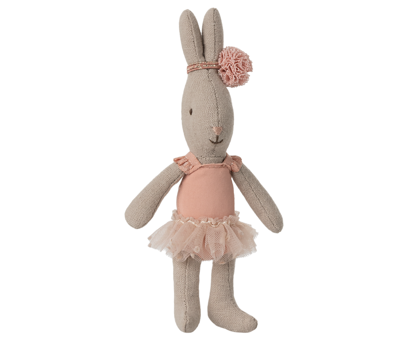 Maileg Rabbit, Micro - Ballet suit and skirt rose