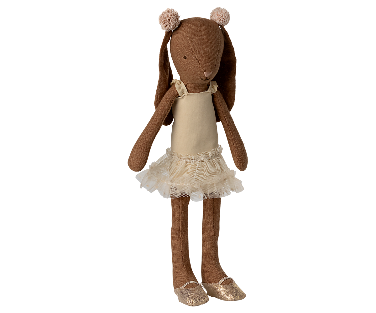 *NEW* Bunny size 2, Chocolate brown - Ballet suit and skirt cream