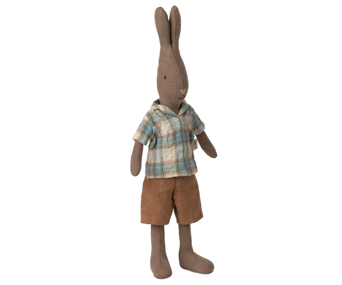 PREORDER Maileg SpS25 Rabbit size 2, Brown - Shirt and Shorts (7/15)