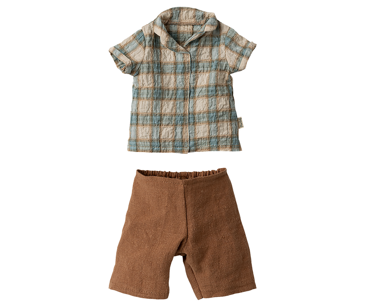 Maileg SpS25 Shirt and Shorts, Size 3