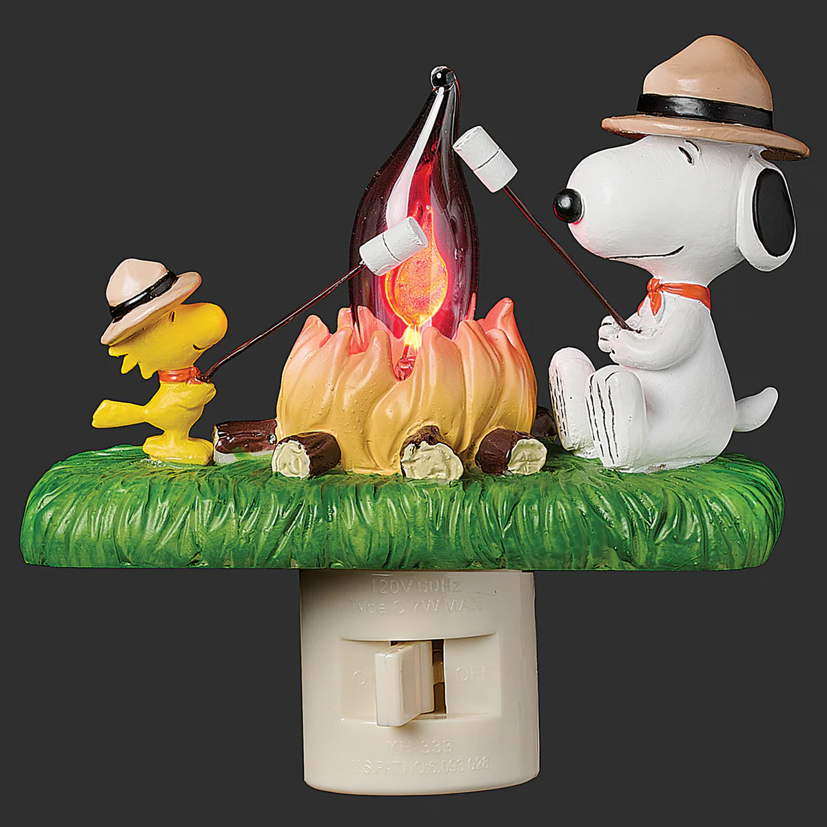 Peanuts Beagle Scouts Flickering Flame Campfire Night Light