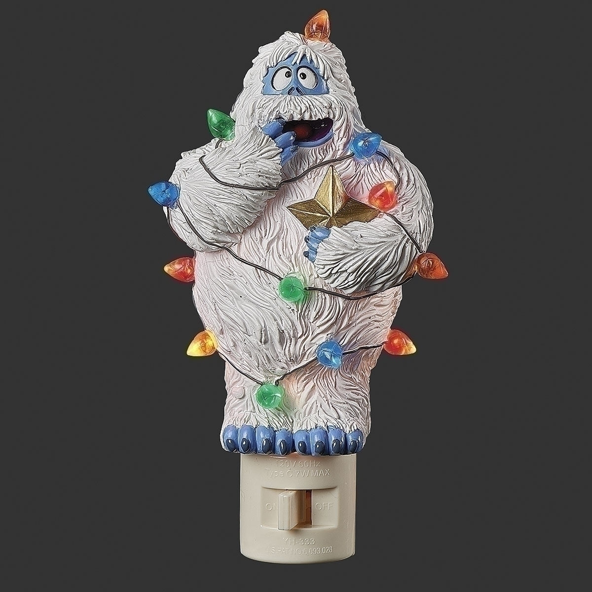 Bumble with Vintage Christmas Tree Plug-In Night Light