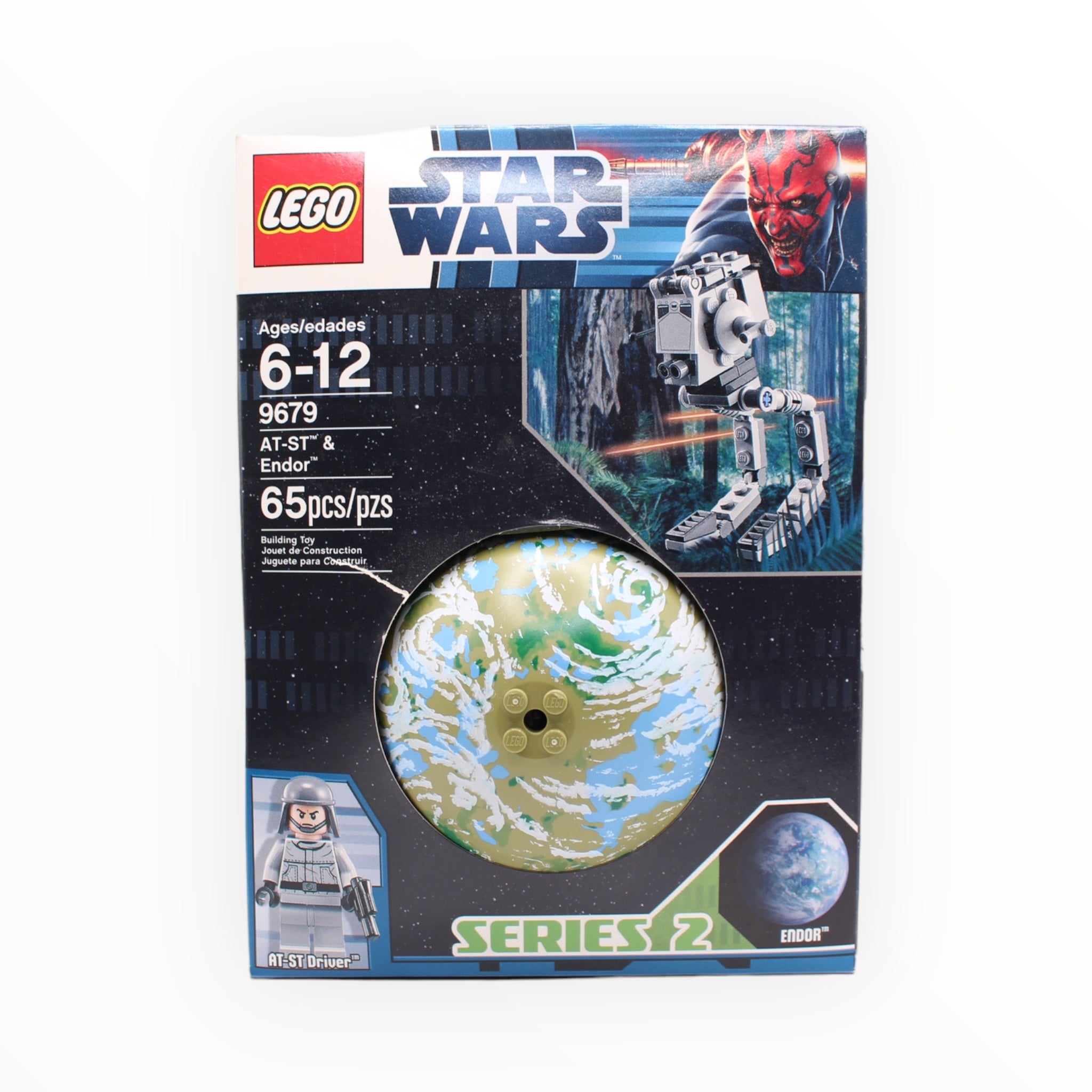 Retired Set 9679 Star Wars AT-ST & Endor (damaged box)