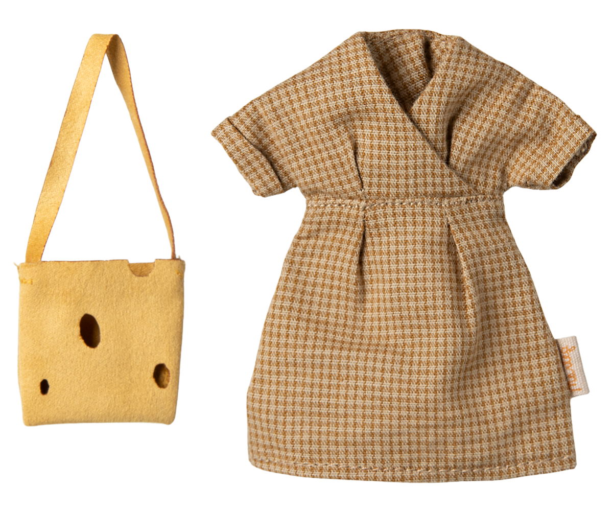 Yellow Dress and bag, Mum mouse