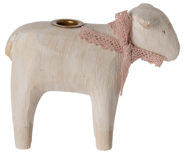 Maileg Lamb Candlestick holder - Pink SpS25