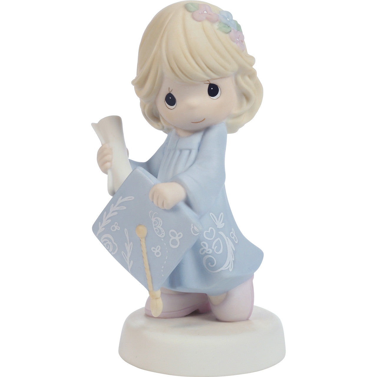 Precious Moments The Future Belongs To You Blonde with Blue Gown Figurine