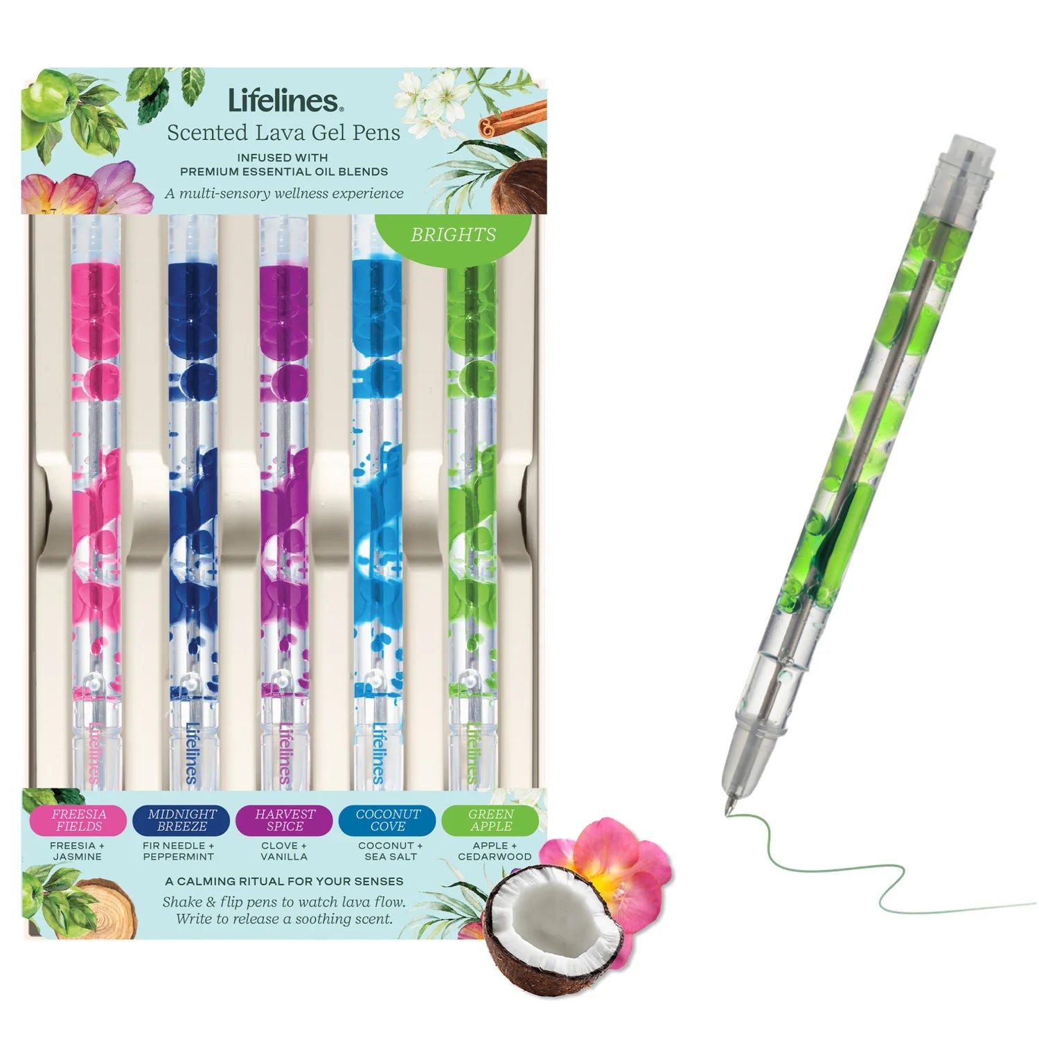 Lifelines Brights Scented Lava Gel Pens