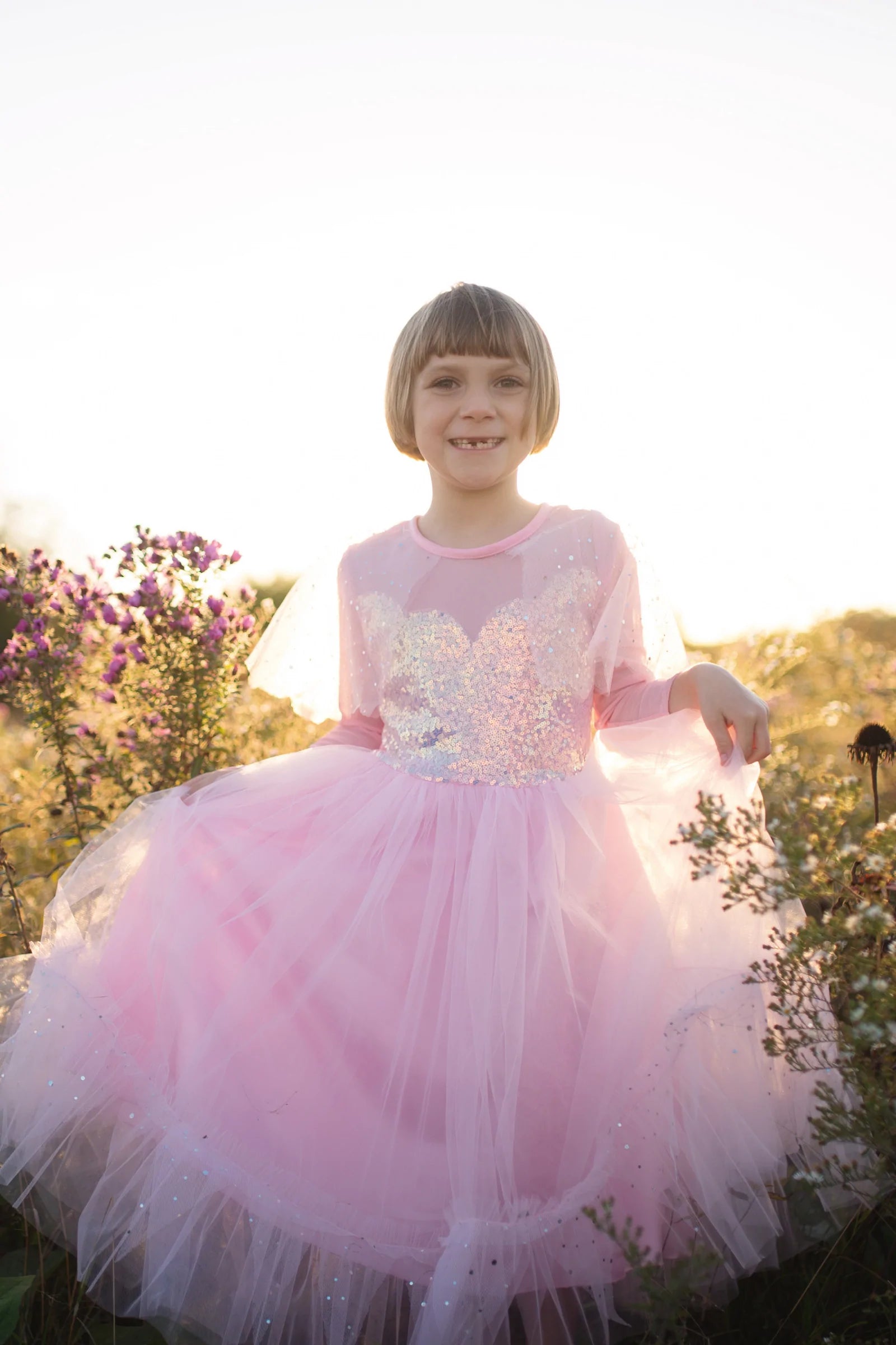 Elegant in Pink Dress, Sz. 3-4