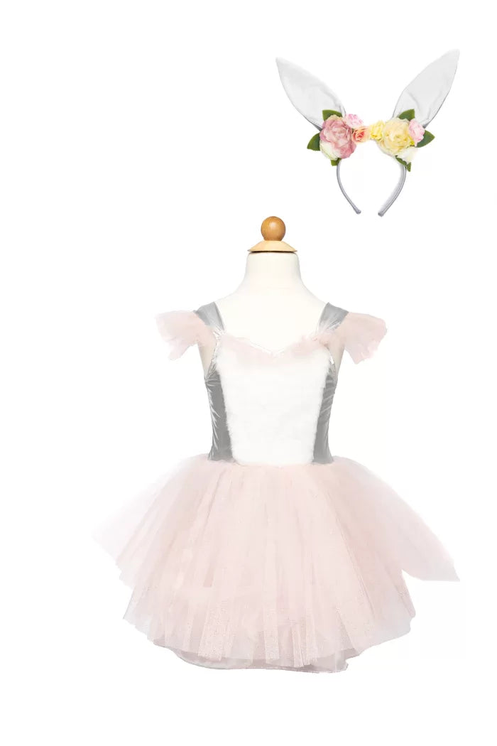 Woodland Bunny Dress & Headpiece, Size 3-4
