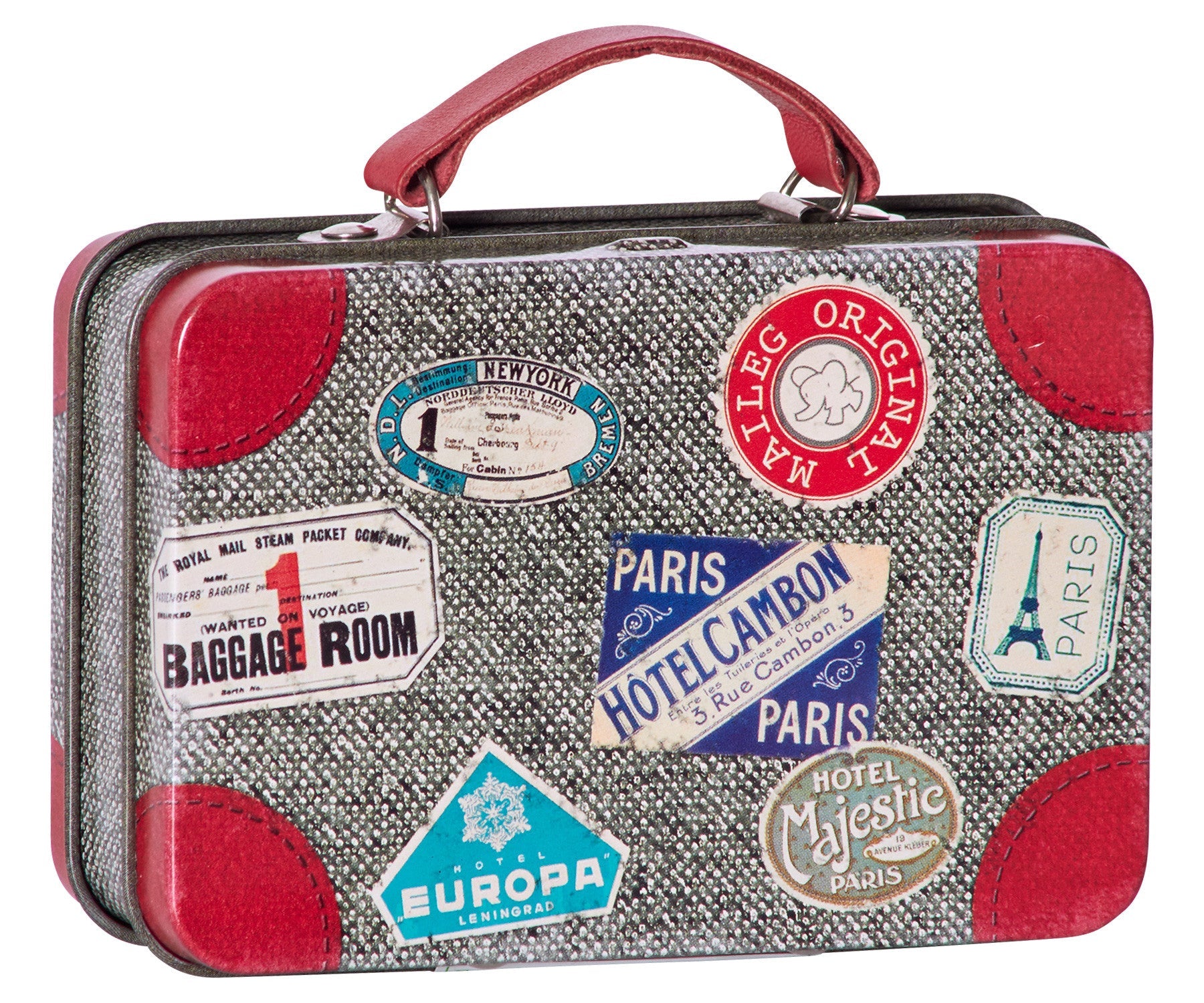 Maileg metal suitcase grey