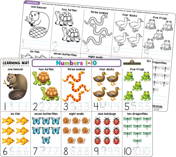 Numbers 1-10 Learning Mat