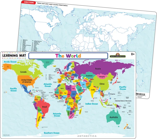 The World Map Learning Mat