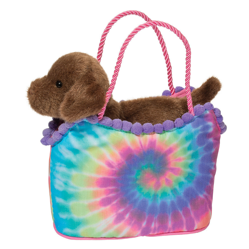 Tie Dye Sak w/Chocolate Lab
