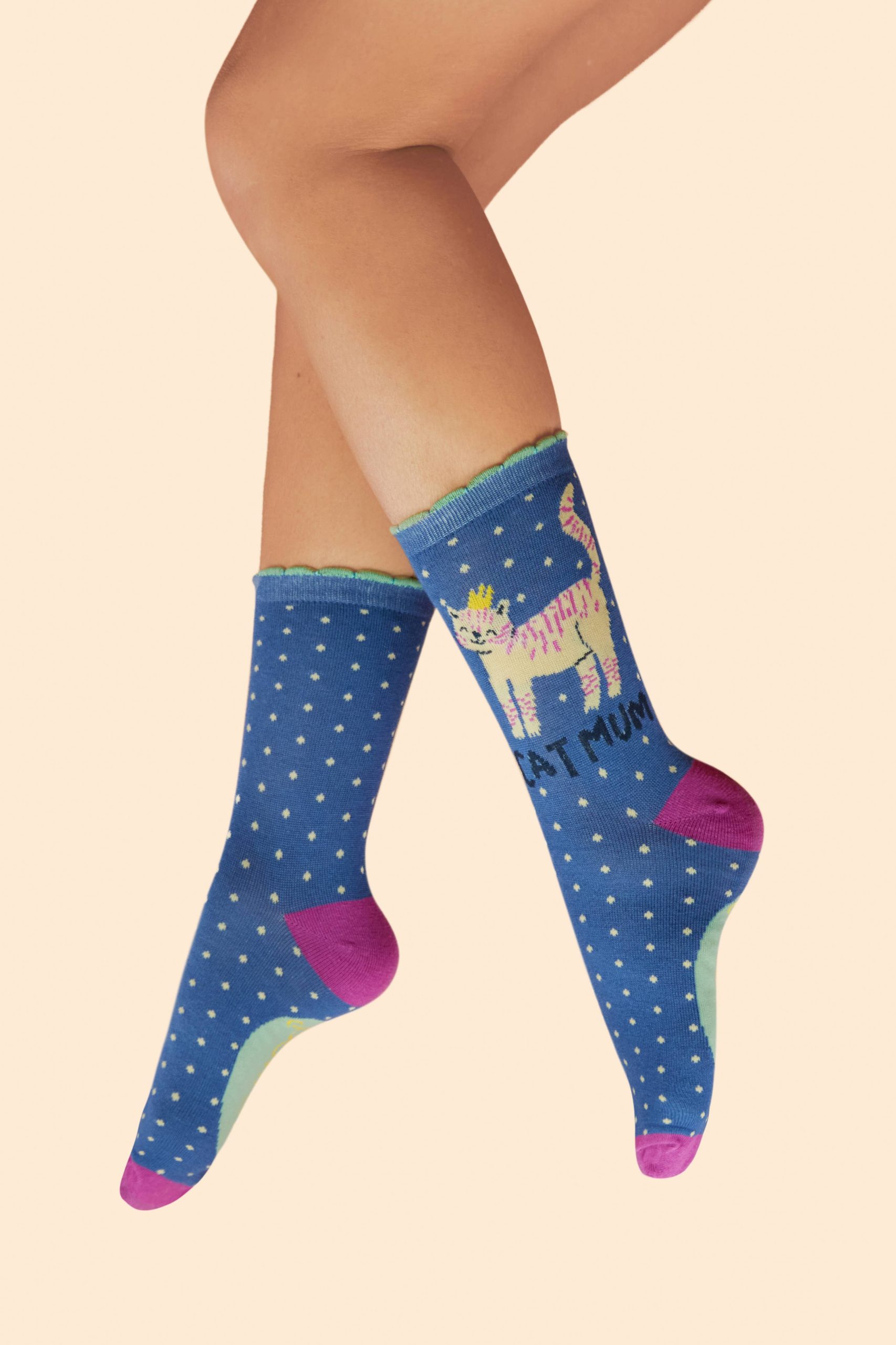 Cat Mum Ankle Socks