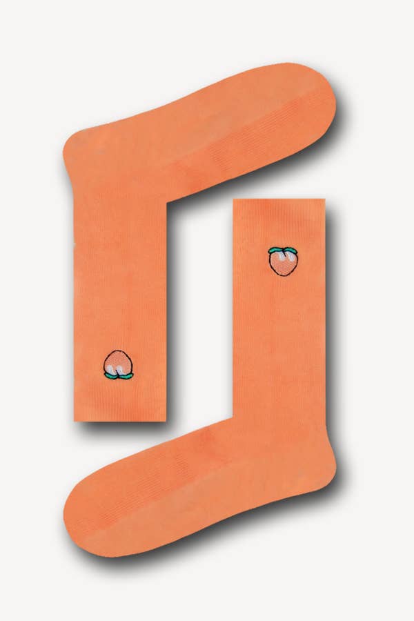 Peach Socks / Unisex Socks