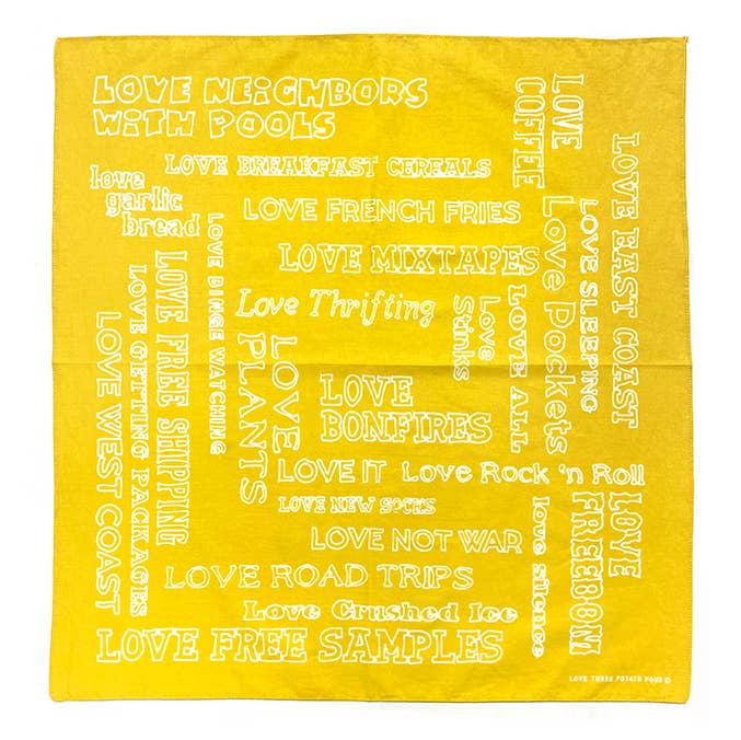 Love Bandana - Yellow