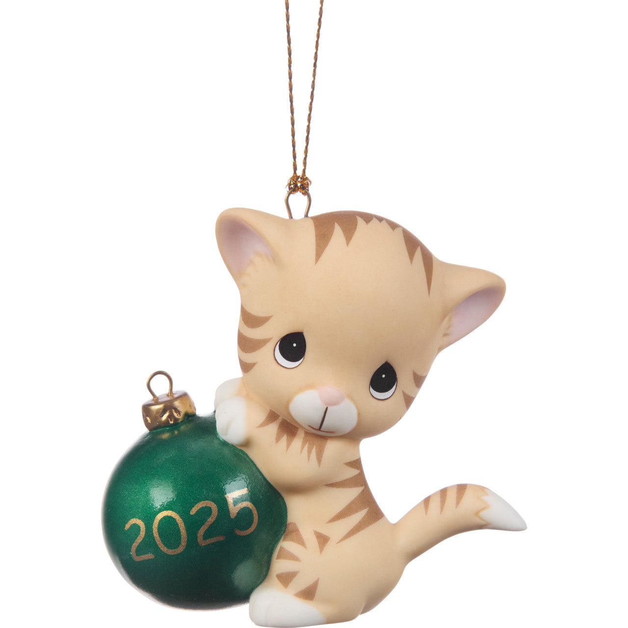 Precious Moments Purr-fectly Festive 2025 Dated Cat Ornament