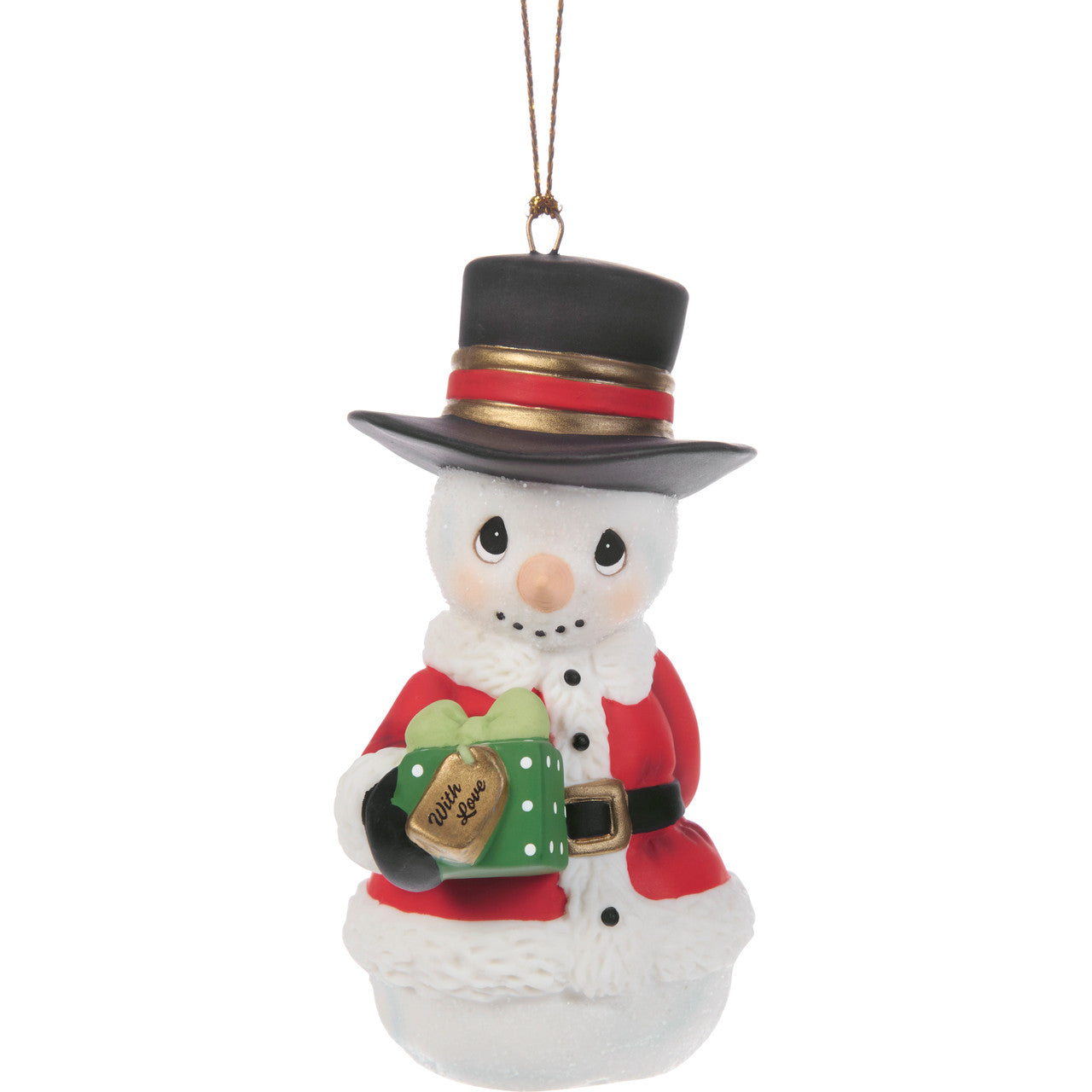 Precious Moments Sharing The Gift Of Love Annual Snowman Ornament